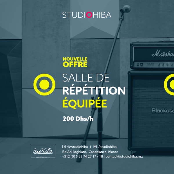 Nouvelle offre :  salle de rÃ©pÃ©tition